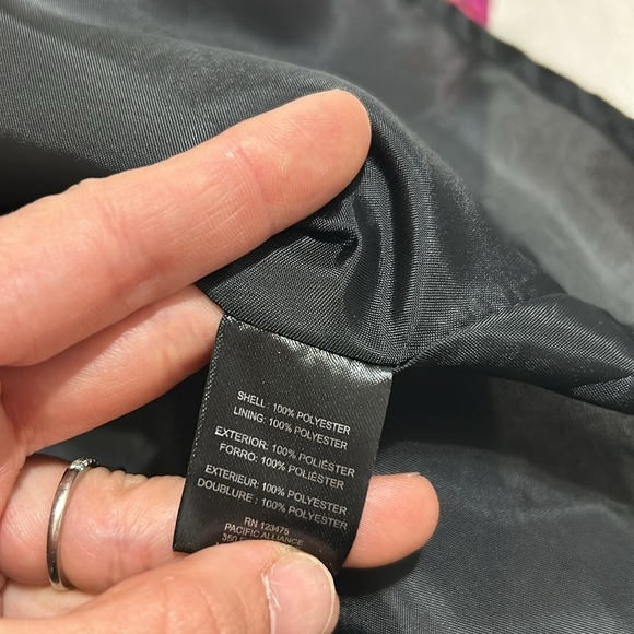 TAHARI ASL Women’s Floral Jacquard Fit and Flare Dress size 4 black pink Party - Picture 13 of 14